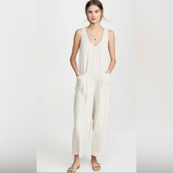 Rachel Pally Rayon/Linen Remy Romper with Front Pockets in Washed Out Black in S - Picture 8 of 11